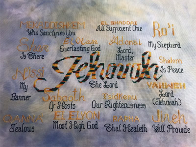Jehovah stitched by Tamara Suttle